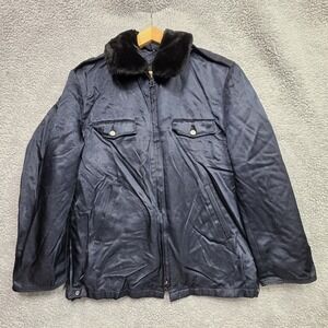 Vintage Blauer Police/ Guard Jacket Men's Size‎ 40R Blue Full Zip Insulated